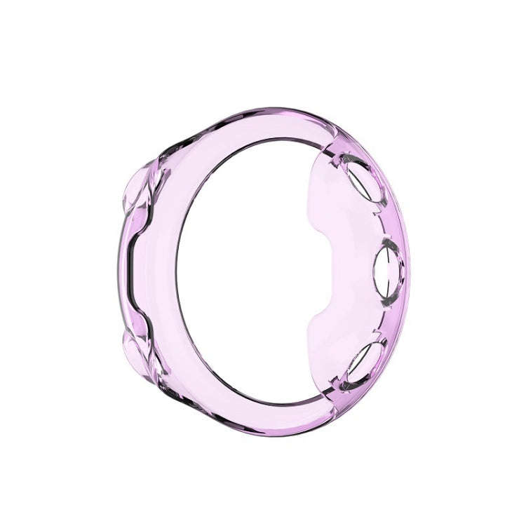 For Garmin Forerunner 45S TPU Protective Shell(Transparent Purple)