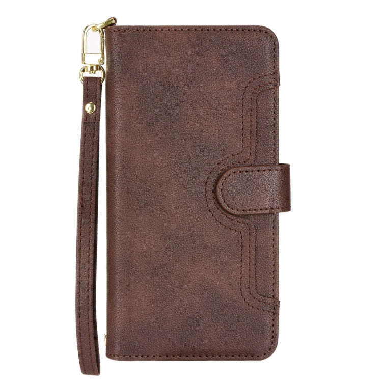 For TCL 20S / 20 5G / 20L Litchi Texture Zipper Leather Phone Case(Brown)
