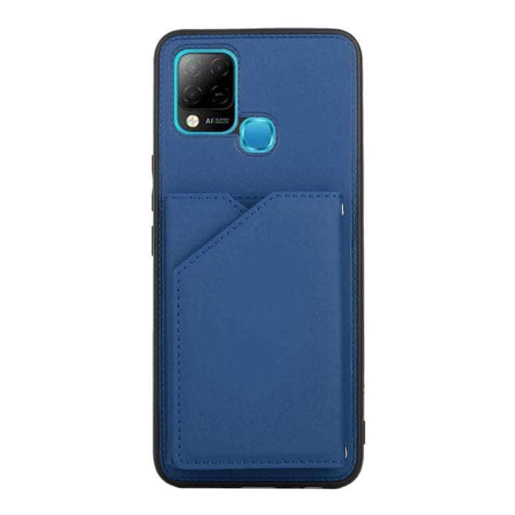 For Infinix Hot 10S / 10T / 10S NFC Skin Feel PU + TPU + PC Phone Case(Blue)