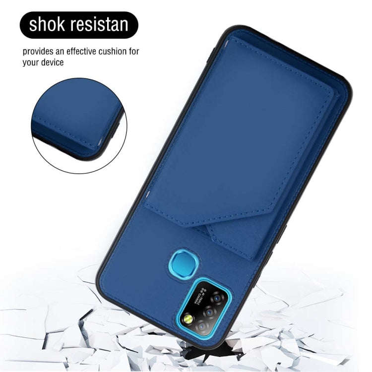 For Infinix Smart 5 / Hot 10 Lite Skin Feel PU + TPU + PC Phone Case(Blue)