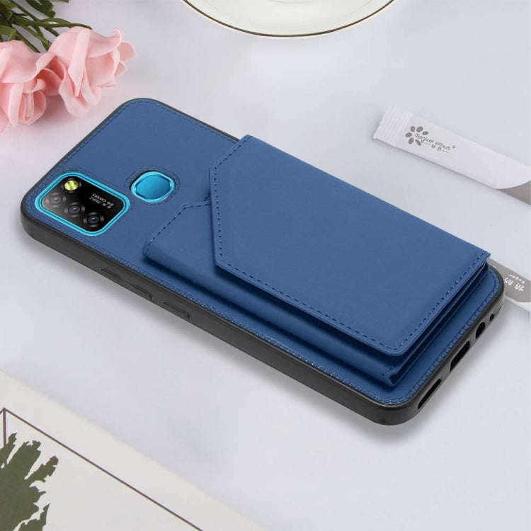 For Infinix Smart 5 / Hot 10 Lite Skin Feel PU + TPU + PC Phone Case(Blue)