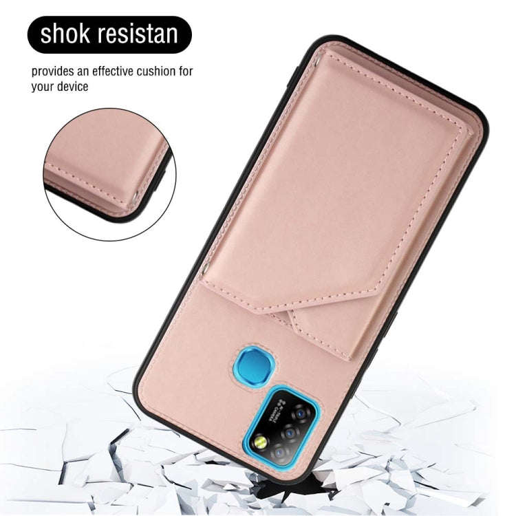 For Infinix Smart 5 / Hot 10 Lite Skin Feel PU + TPU + PC Phone Case(Rose Gold)