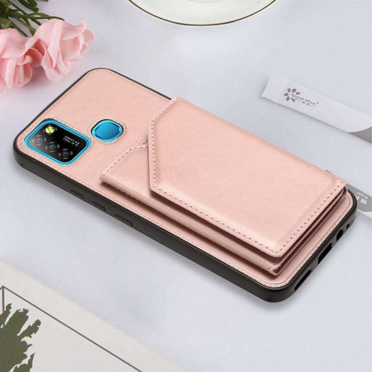For Infinix Smart 5 / Hot 10 Lite Skin Feel PU + TPU + PC Phone Case(Rose Gold)