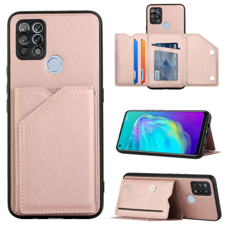 For Tecno Pova Skin Feel PU + TPU + PC Phone Case(Rose Gold)