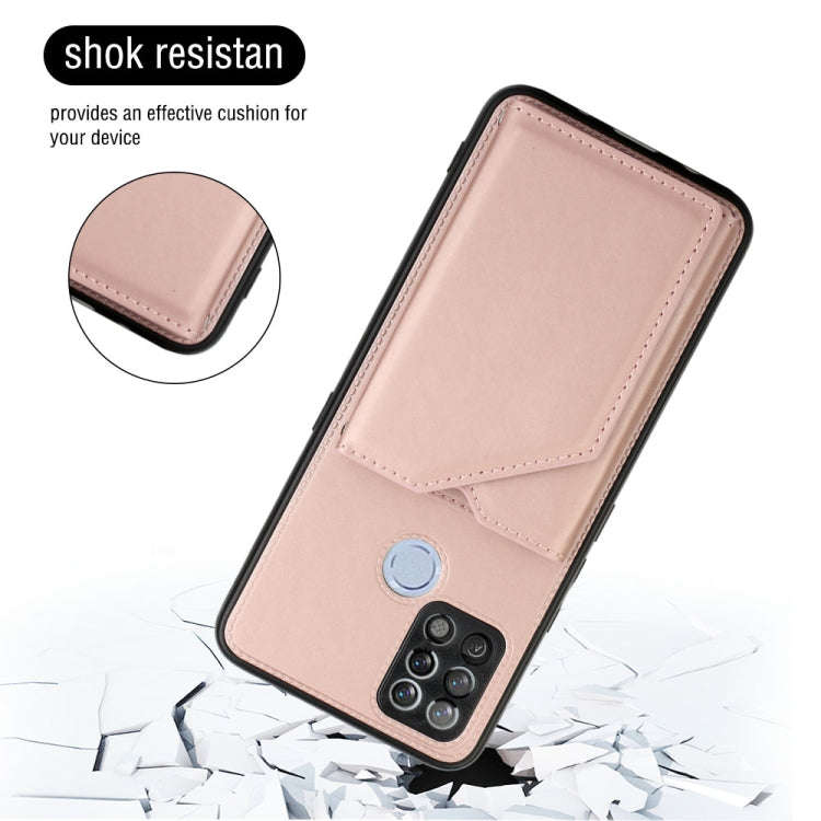 For Tecno Pova Skin Feel PU + TPU + PC Phone Case(Rose Gold)