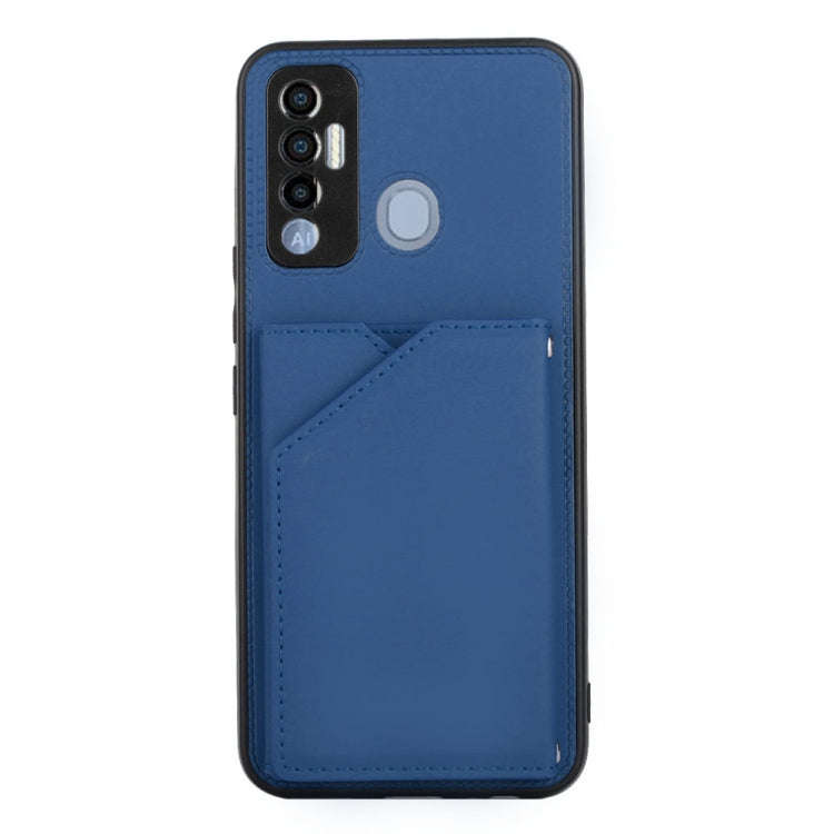 For Tecno Spark 7P Skin Feel PU + TPU + PC Phone Case(Blue)