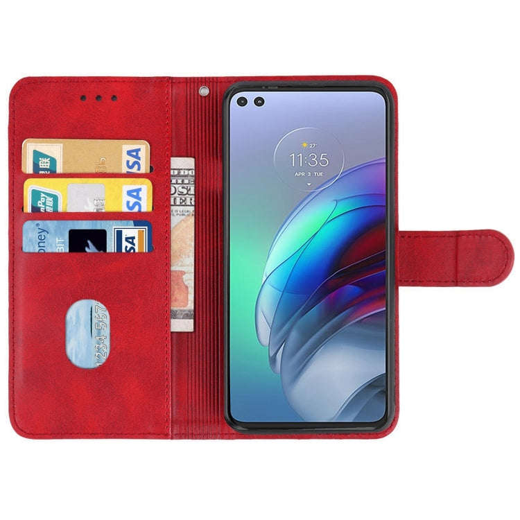 For Motorola Moto Edge S / G100 Leather Phone Case(Red)