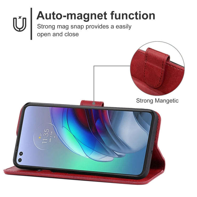 For Motorola Moto Edge S / G100 Leather Phone Case(Red)