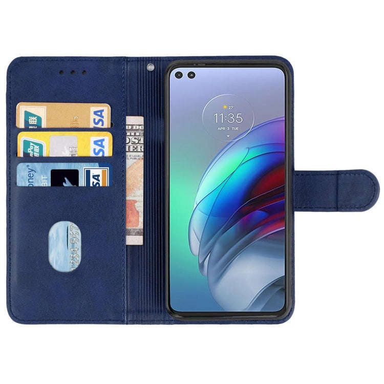 For Motorola Moto Edge S / G100 Leather Phone Case(Blue)