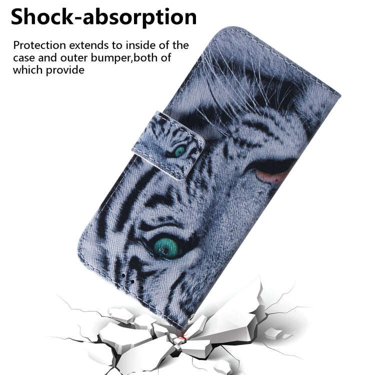 For Sony Xperia 1 IV Coloured Drawing Leather Phone Case(Tiger)