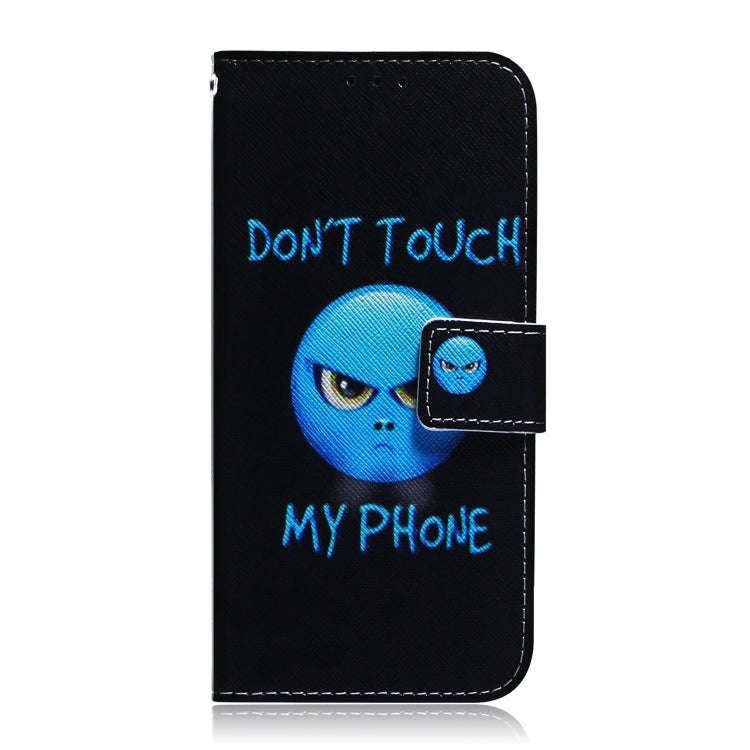 For Sony Xperia Ace III Coloured Drawing Leather Phone Case(Anger)