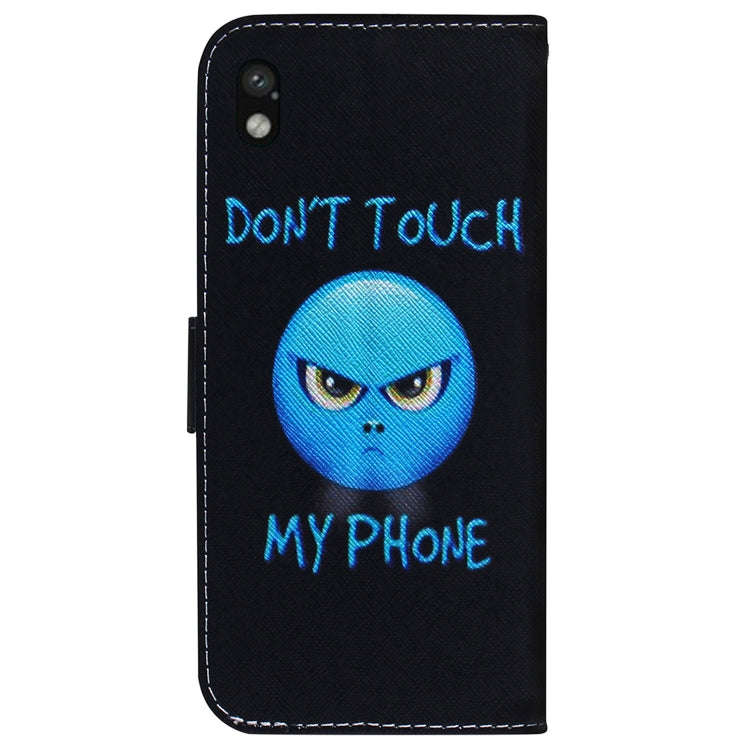 For Sony Xperia Ace III Coloured Drawing Leather Phone Case(Anger)