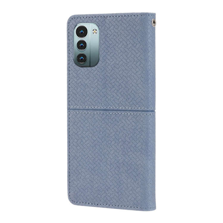 For Nokia G21 / G11 Woven Texture Stitching Magnetic PU Leather Phone Case(Grey)