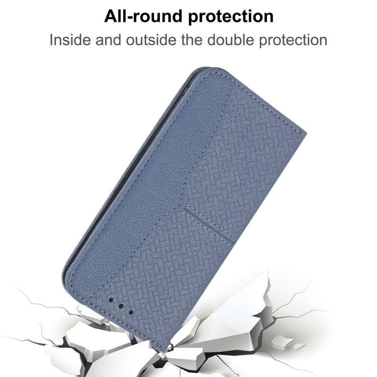 For Nokia G21 / G11 Woven Texture Stitching Magnetic PU Leather Phone Case(Grey)