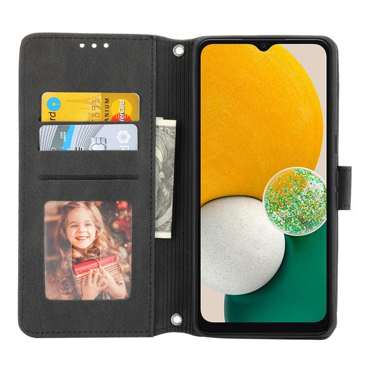 For Google Pixel 7 Pro Embossed Striped Magnetic Buckle Horizontal Flip Phone Leather Case(Black)