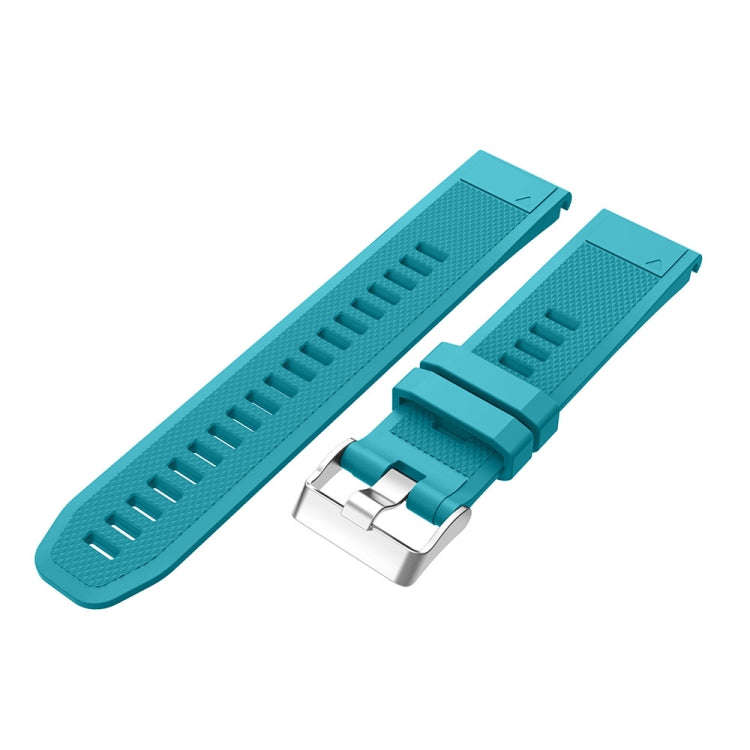 For Garmin Fenix 5 Silicone Watch Band(Official Blue)