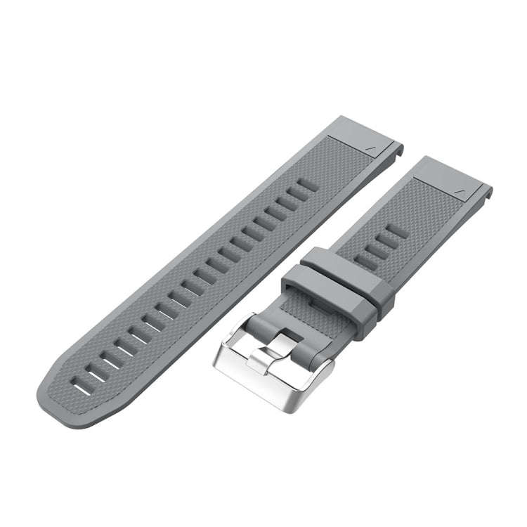 For Garmin Fenix 5 Silicone Watch Band(Gray)