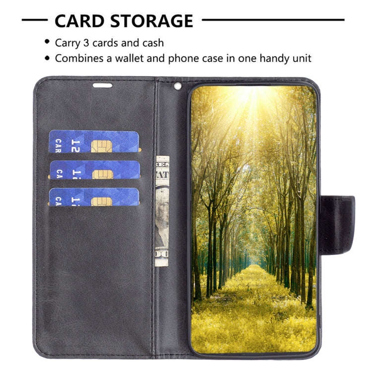For Infinix Smart 6 Lambskin Texture Pure Color Flip Leather Phone Case(Black)