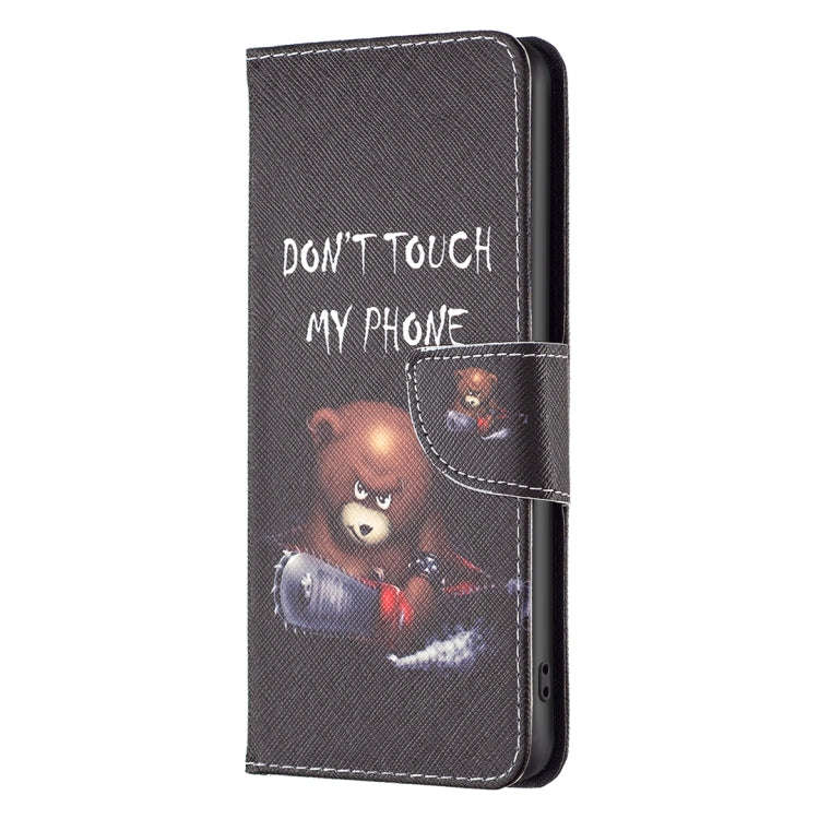 For Infinix Note 11 Pro Colored Drawing Pattern Leather Phone Case(Bear)