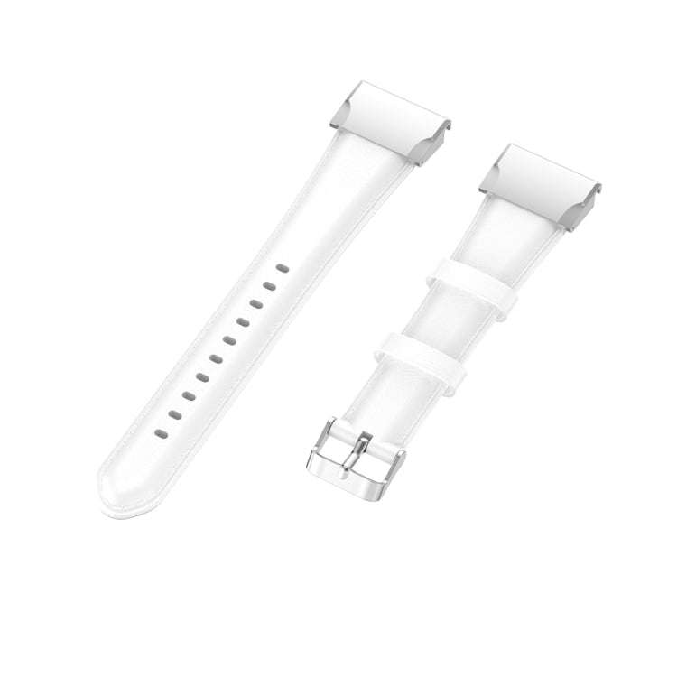 For Garmin Fenix 6X / Fenix 7X Quick Release Oil wax Calfskin Leather Watch Band(White)