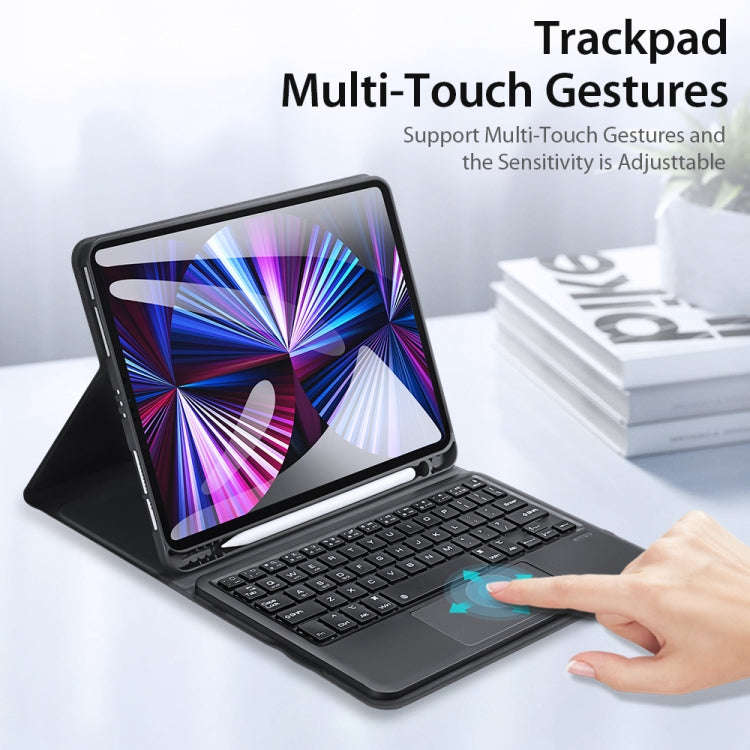 DUX DUCIS Bluetooth Keyboard Leather Case with Touchpad & Smart Sleep Function For iPad Air 4/5 /...