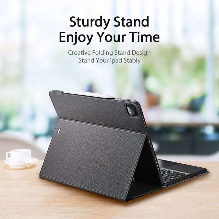 DUX DUCIS Bluetooth Keyboard Leather Case with Touchpad & Smart Sleep Function For iPad Pro 12.9 ...