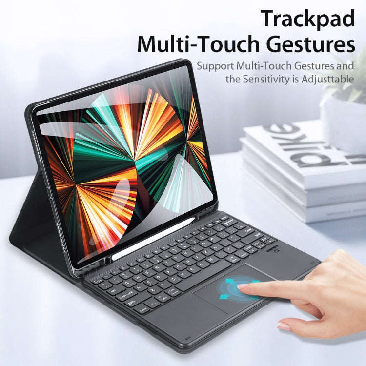 DUX DUCIS Bluetooth Keyboard Leather Case with Touchpad & Smart Sleep Function For iPad Pro 12.9 ...
