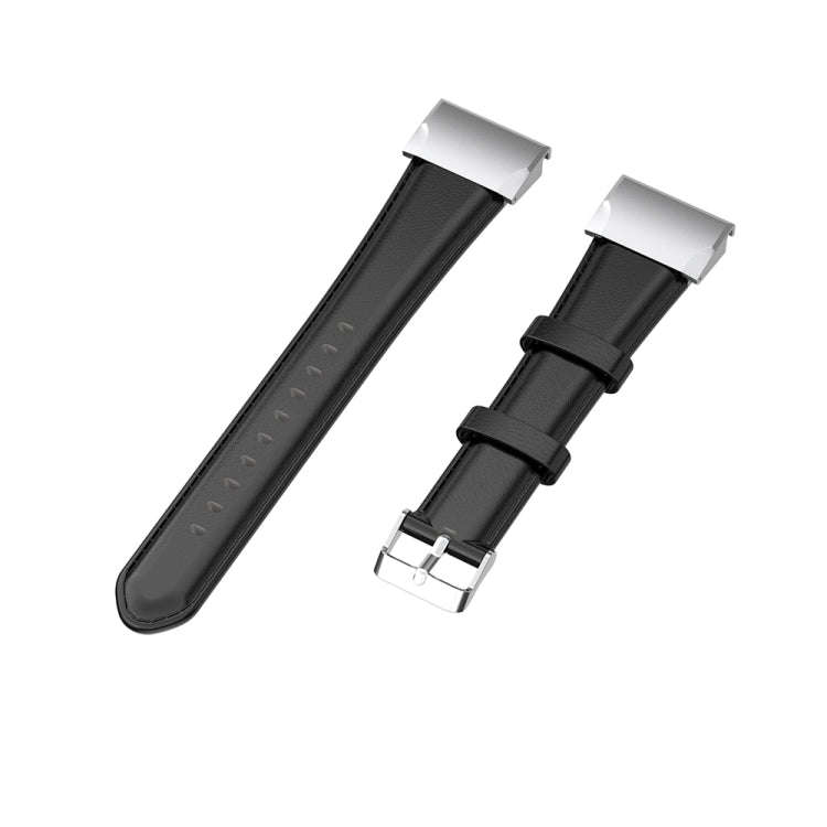For Garmin Fenix 6 / Fenix 7 Quick Release Oil wax Calfskin Leather Watch Band(Black)