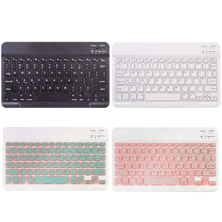 Square Cap Bluetooth Keyboard Leather Case with Pen Slot for Samsung Galaxy Tab S6 Lite(Rose Gold)