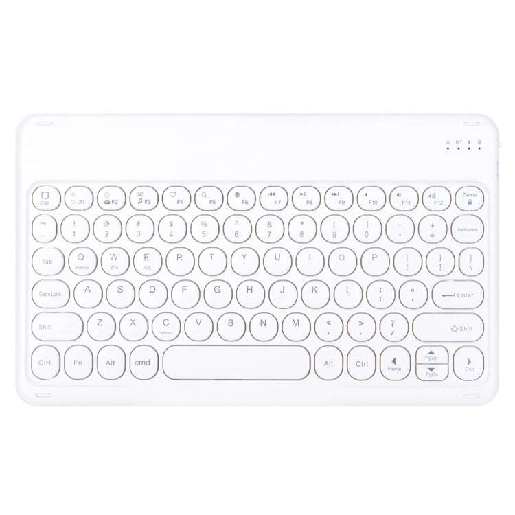 Round Cap Bluetooth Keyboard Leather Case with Pen Slot for Samsung Galaxy Tab S6 Lite, Specifica...