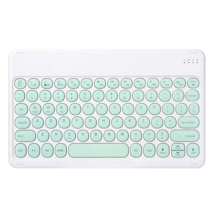 Round Cap Bluetooth Keyboard Leather Case with Pen Slot for Samsung Galaxy Tab S6 Lite, Specifica...