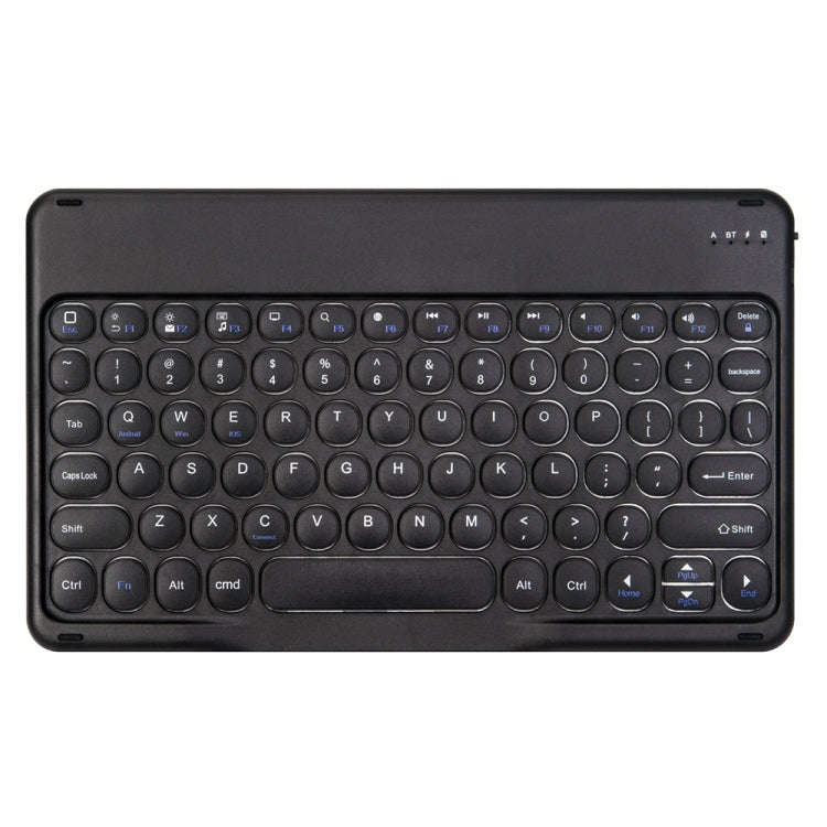 Round Cap Bluetooth Keyboard Leather Case with Pen Slot for Samsung Galaxy Tab S6 Lite, Specifica...