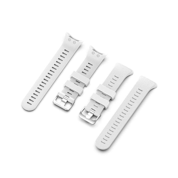 For Garmin Forerunner 45 & 45S Silicone Watch Band(White)