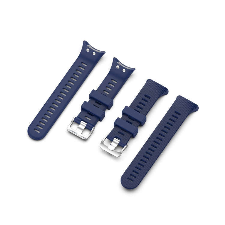 For Garmin Forerunner 45 & 45S Silicone Watch Band(Navy blue)