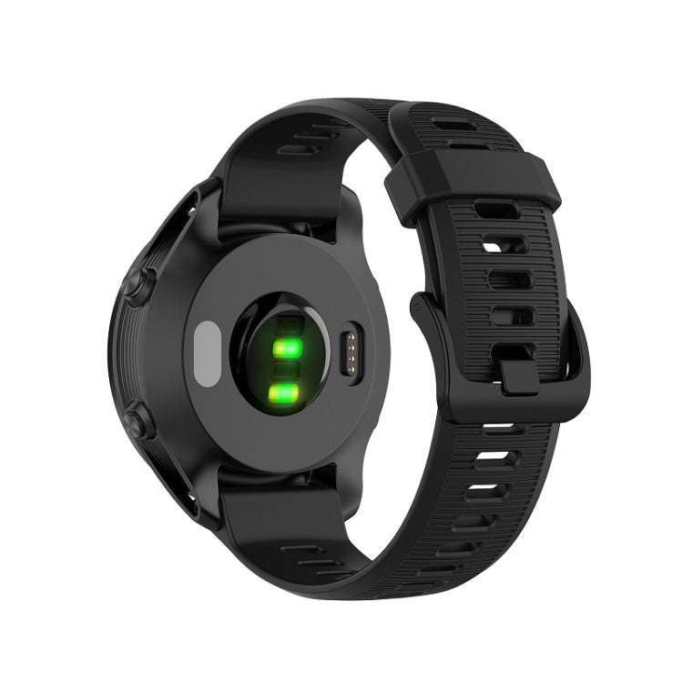 For Garmin Forerunner 945 Silicone Watch Band(Black)