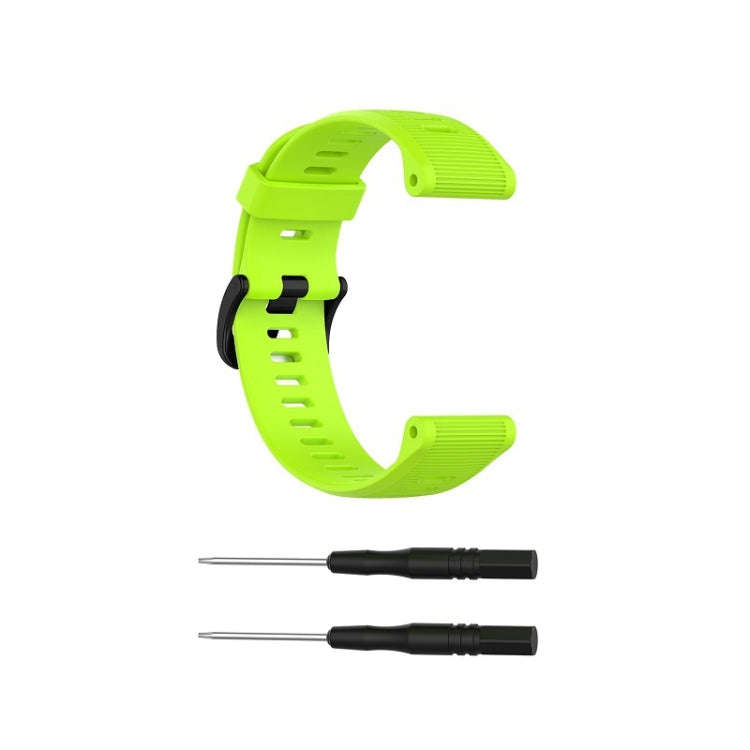 For Garmin Forerunner 945 Silicone Watch Band(Lime)