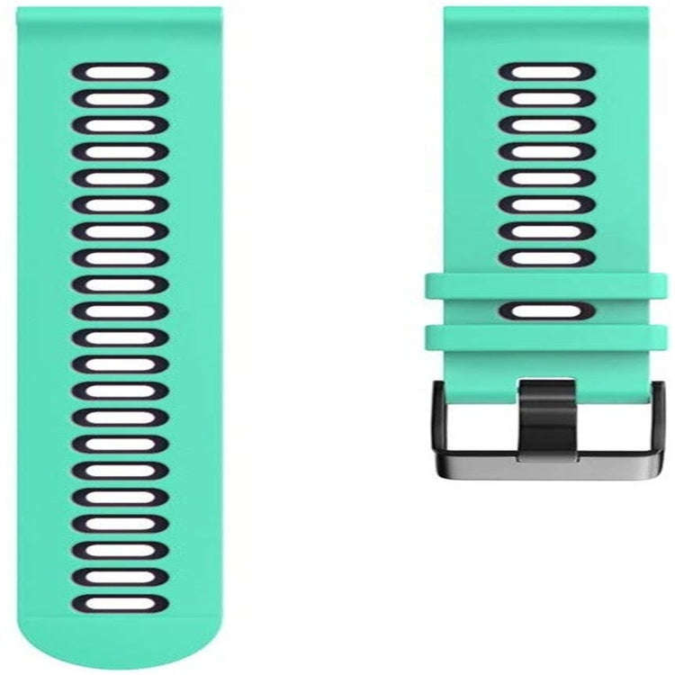 For Garmin Forerunner 245 Two-tone Silicone Watch Band(Duck + Blue)