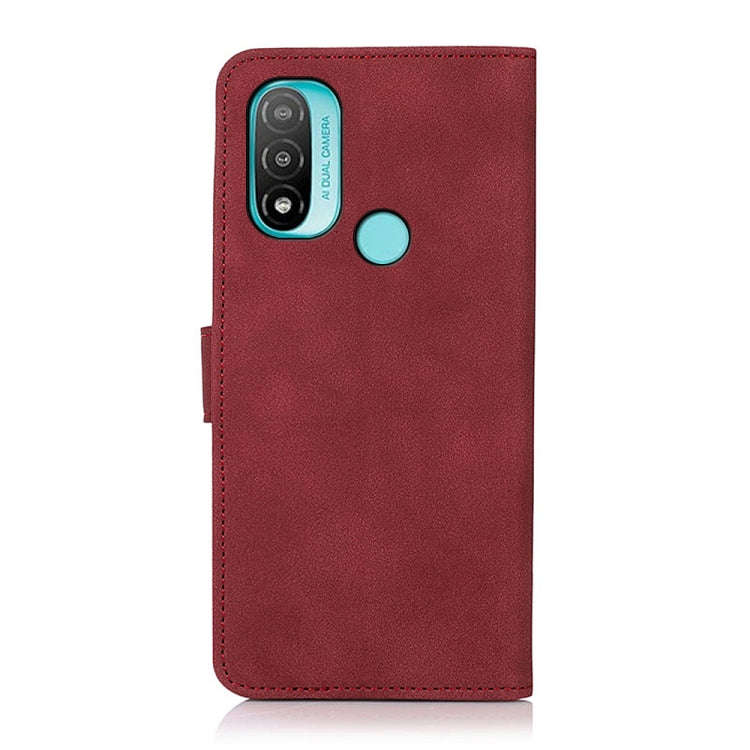 For Motorola Moto E20 / E40 KHAZNEH Matte Texture Leather Phone Case(Red)
