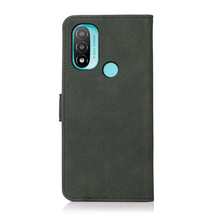 For Motorola Moto E20 / E40 KHAZNEH Matte Texture Leather Phone Case(Green)
