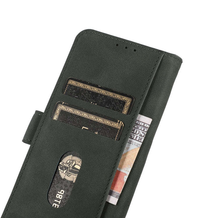 For Motorola Moto E20 / E40 KHAZNEH Matte Texture Leather Phone Case(Green)