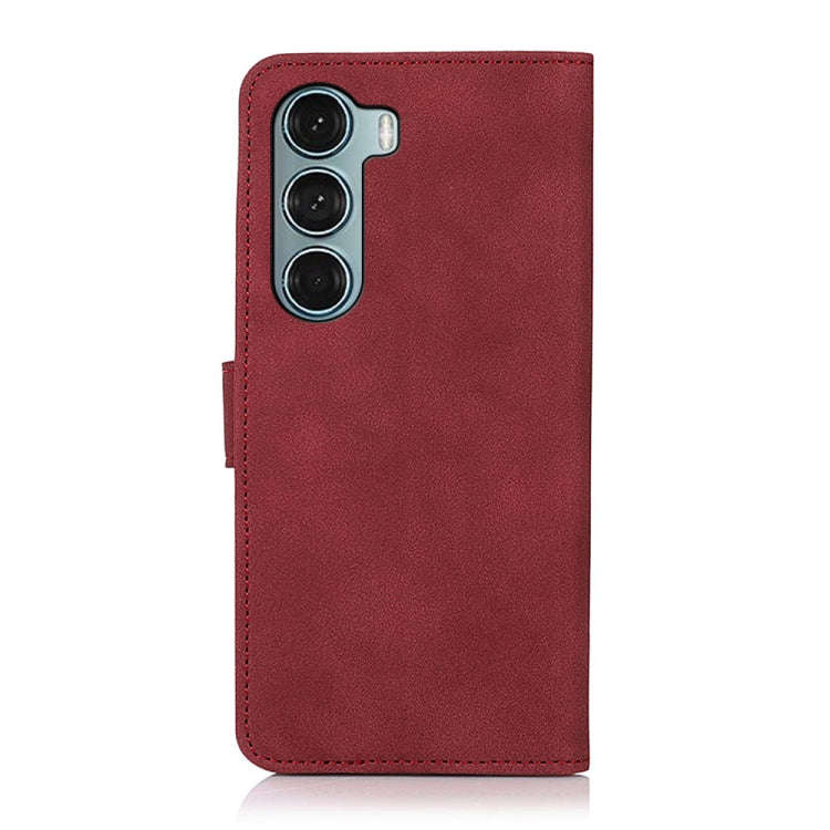 For Motorola Moto G200 5G KHAZNEH Matte Texture Leather Phone Case(Red)