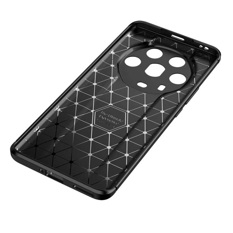 For Honor Magic4 Ultimate Carbon Fiber Texture Shockproof TPU Phone Case(Black)