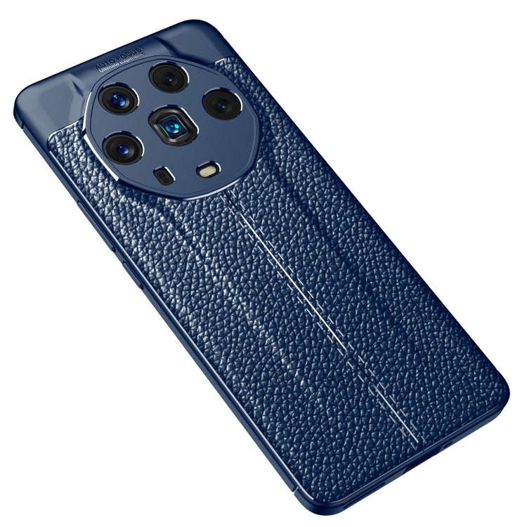 For Honor Magic4 Ultimate Litchi Texture Shockproof TPU Phone Case(Blue)