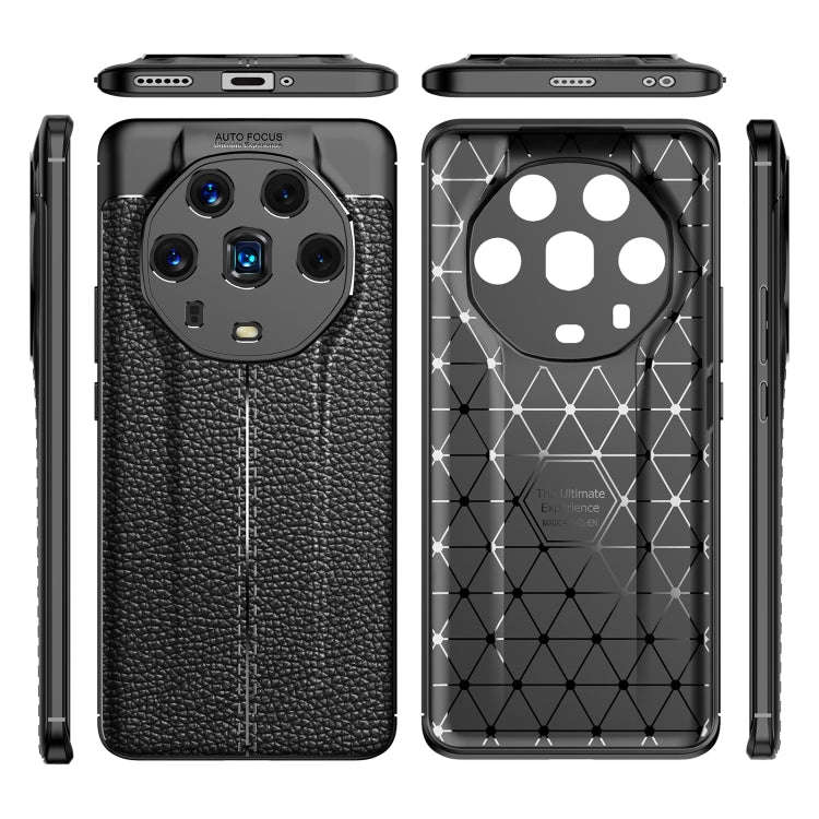 For Honor Magic4 Ultimate Litchi Texture Shockproof TPU Phone Case(Blue)