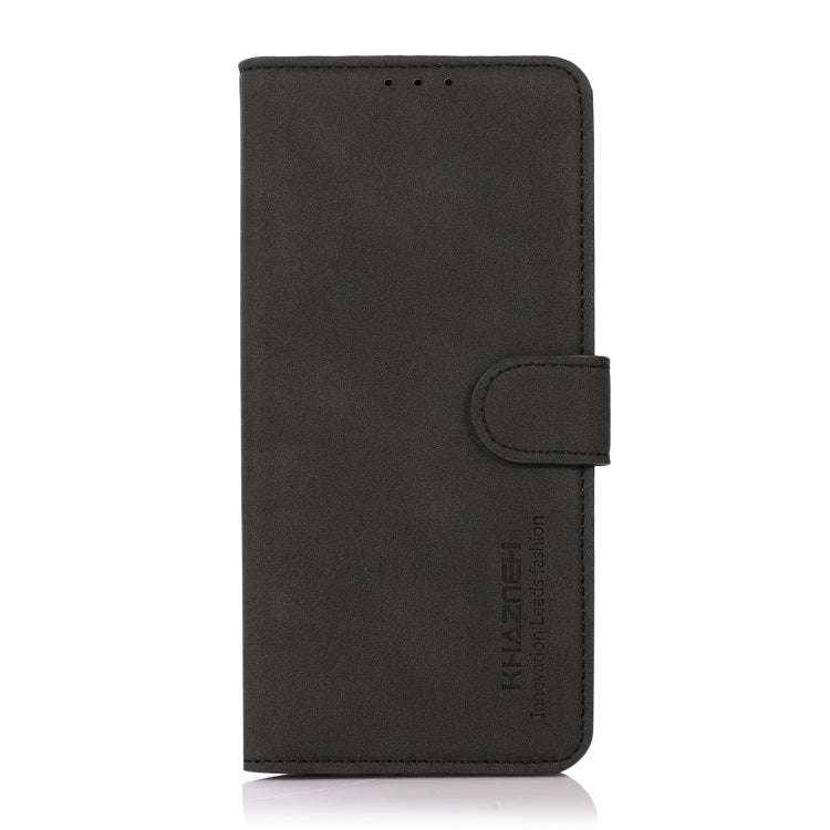 For Google Pixel 6a KHAZNEH Matte Texture Leather Phone Case(Black)