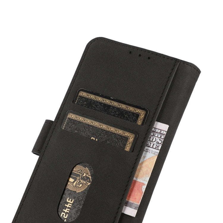 For Google Pixel 6a KHAZNEH Matte Texture Leather Phone Case(Black)