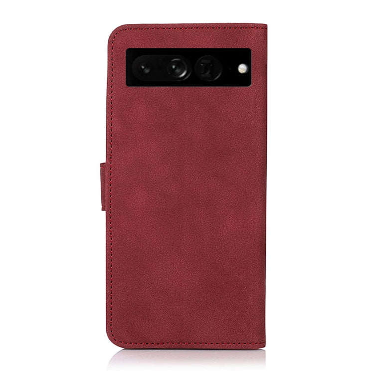 For Google Pixel 7 Pro 5G KHAZNEH Matte Texture Leather Phone Case(Red)