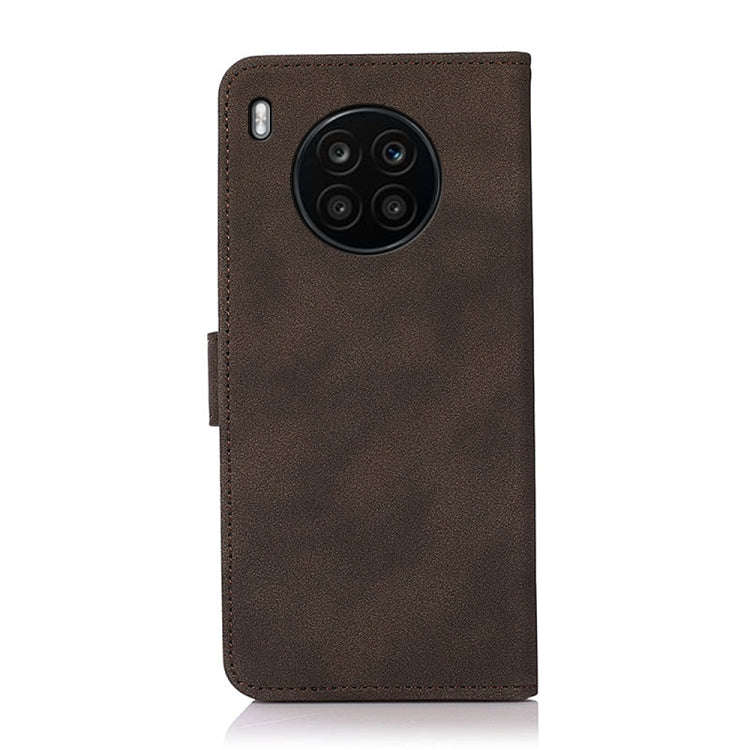 For Honor 50 Lite / Huawei nova 8i KHAZNEH Matte Texture Leather Phone Case(Brown)