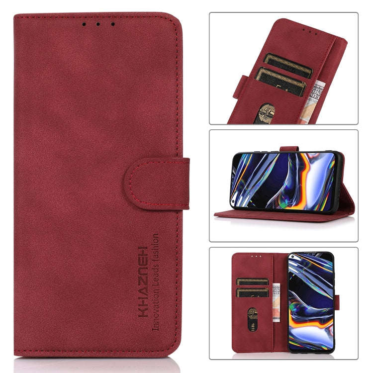 For Honor 50 / Huawei nova 9 KHAZNEH Matte Texture Leather Phone Case(Red)