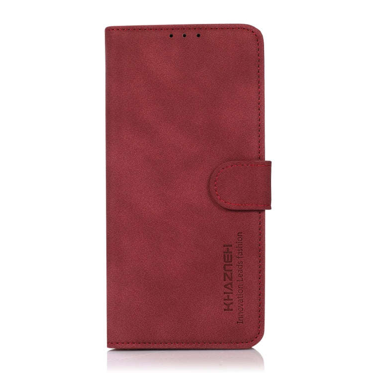 For Honor 50 / Huawei nova 9 KHAZNEH Matte Texture Leather Phone Case(Red)